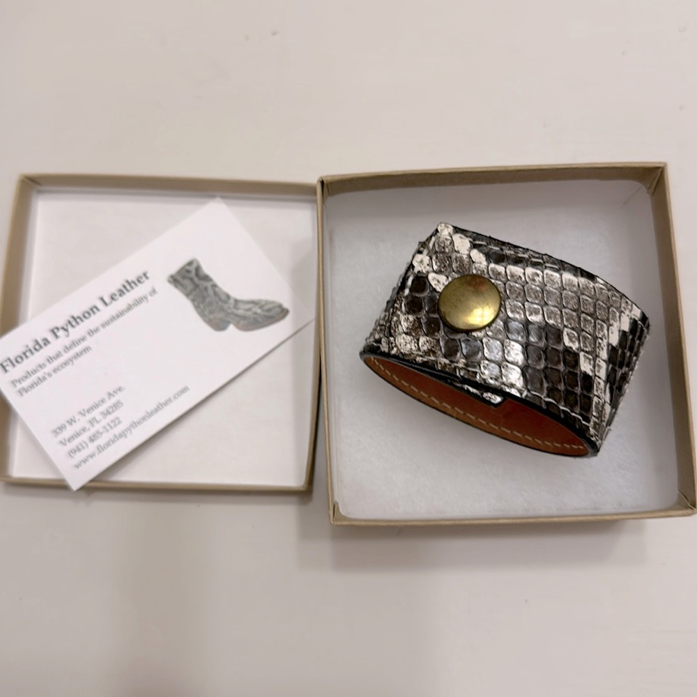 Florida Python Leather bracelet